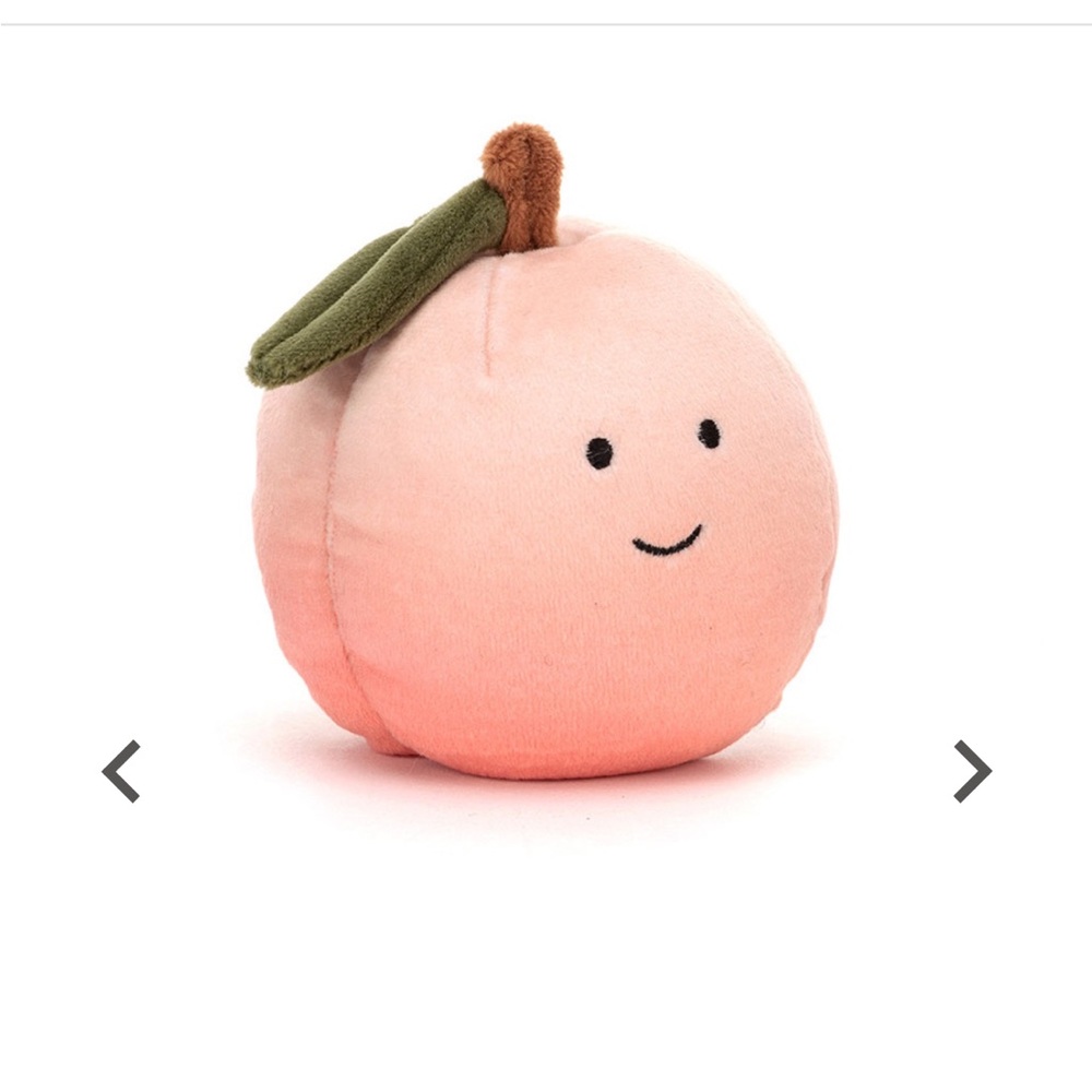 Jellycat Fabulous Peach 3”Plush Stuffed NWT ✨🍑